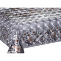 Double Face Emboss printed Gold Silver Tablecloth Rental